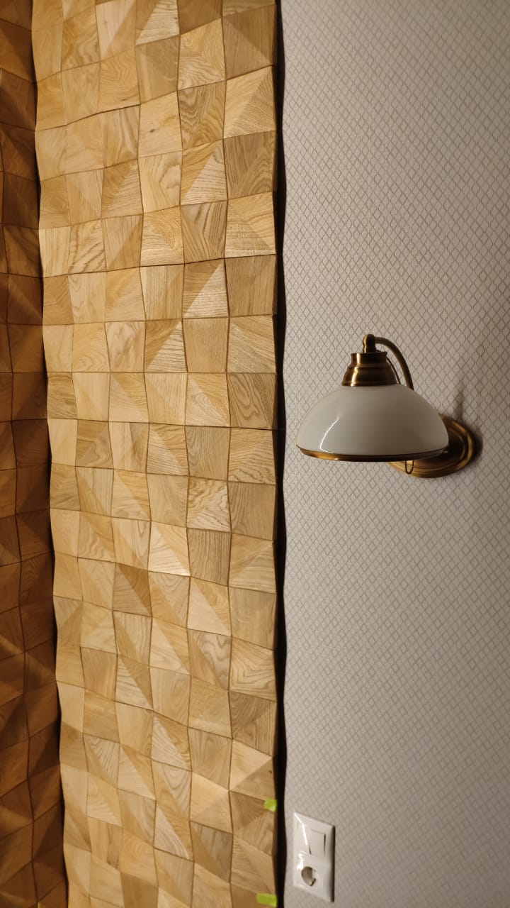 Стеновая панель Tarsi/Тарси Аравия натур 300х300 мм Дуб/брашированный